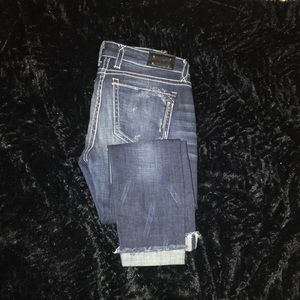 Buckle Black Crop Jeans